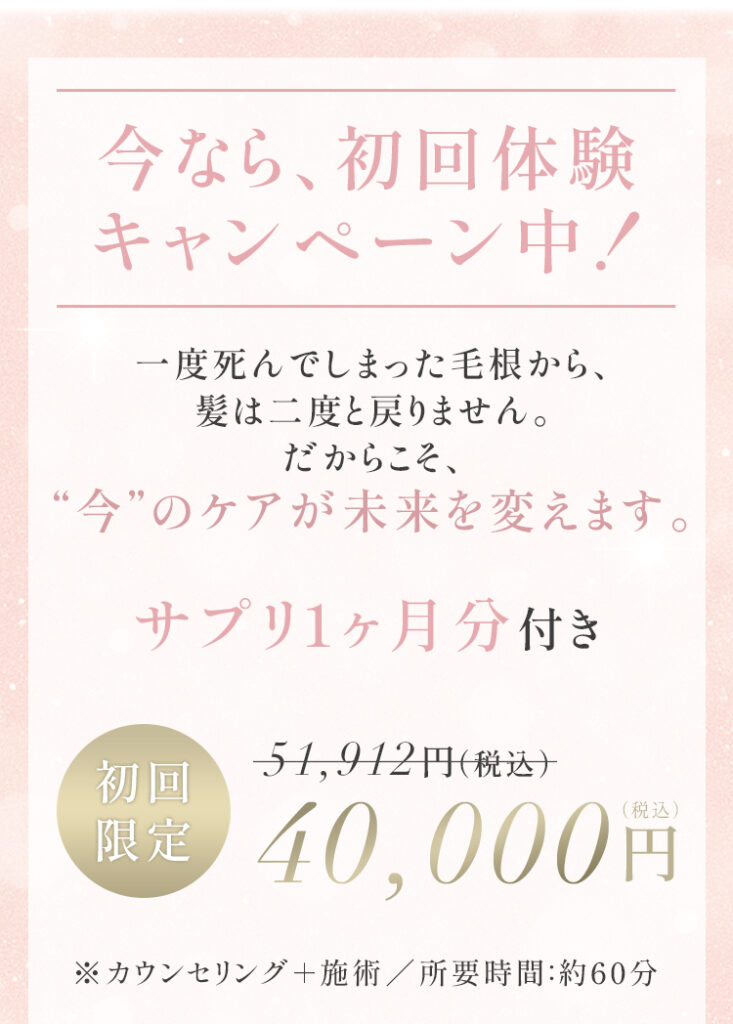 初回価格40000円